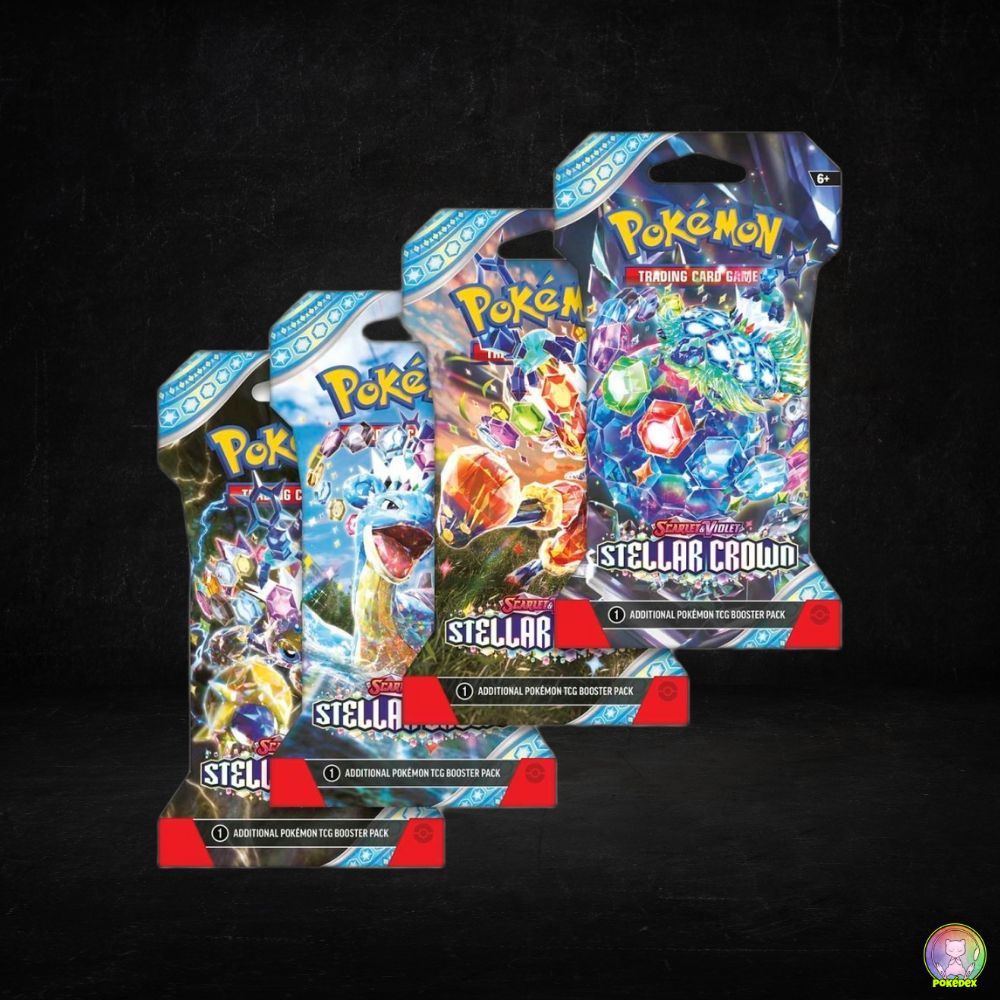Pokmon TCG: Scarlet & Violet-Stellar Crown Sleeved Booster Pack (10 C Pokdex Pokmon TCG: Scarlet & Violet-Stellar Crown Sleeved Booster Pack (10 C Pokdex
