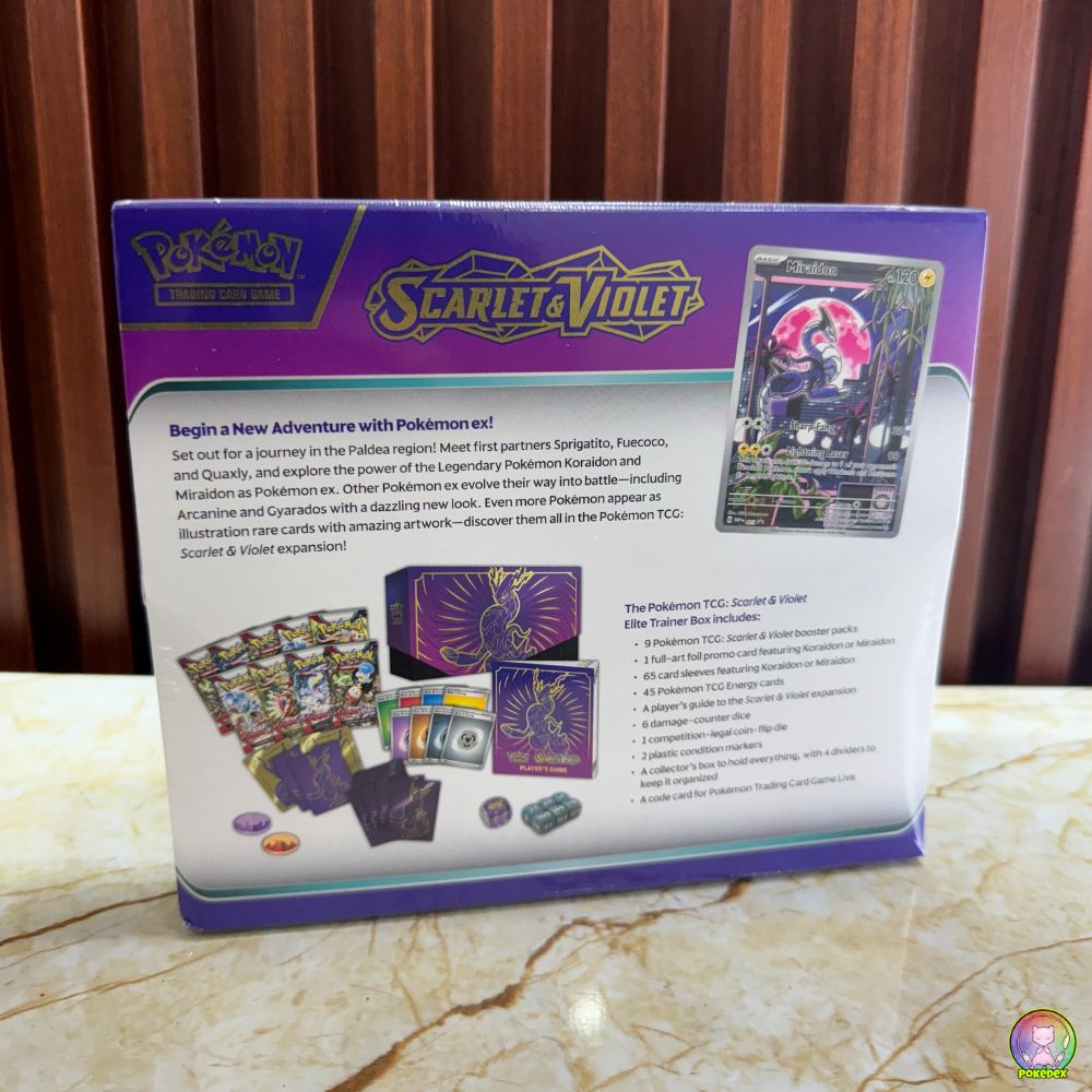 Pokémon TCG: Scarlet & Violet Elite Trainer Box (Miraidon or Koraidon)