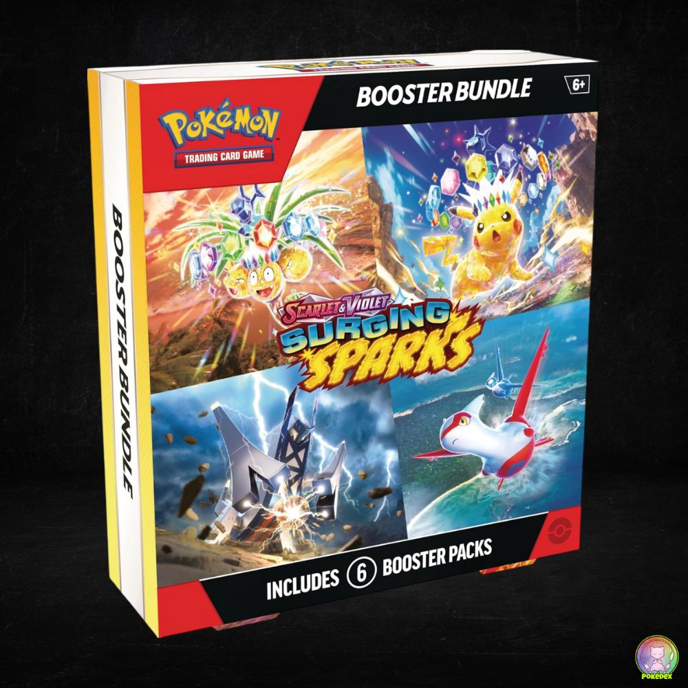 Pokémon TCG: Scarlet & Violet-Surging Sparks Booster Bundle (6 Packs) –  Pokédex