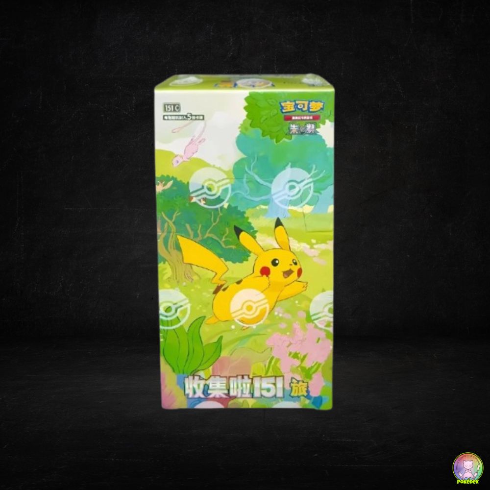pokemon vintage booster box for sale Pokémon Trading Card Game Chinese 151 Surprise Slim Booster Box [Simpl –  Calipokehouse main image 1