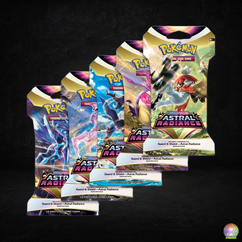 Sleeved Astral Radiance Booster Packs Pokdex Sleeved Astral Radiance Booster Packs Pokdex