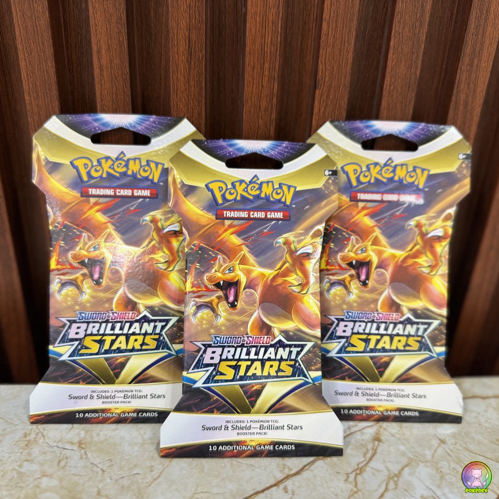 Sleeved Brilliant Stars Booster Packs