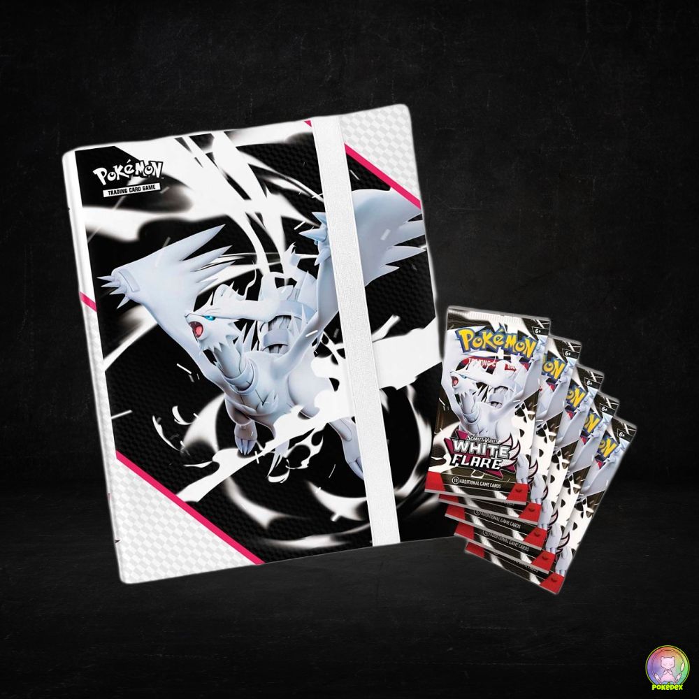 pokemon binder collection white flare trading cards Pokémon TCG: Scarlet & Violet-White Flare Binder Collection – Pokédex