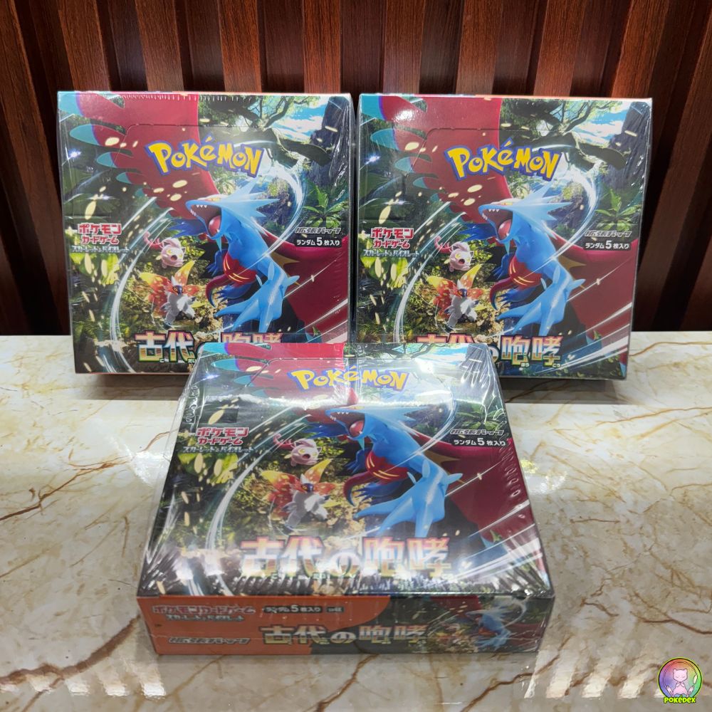 Ancient Roar & Future Flash Pokémon Booster Box Set (SV4K & SV4M) – Japanese Scarlet & Violet – Factory Sealed