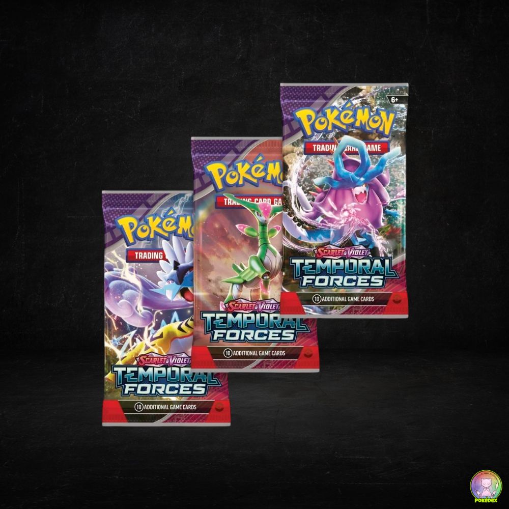 Pokémon TCG: Scarlet & Violet - Temporal Forces 3 Booster Packs | 3 Pack Blister
