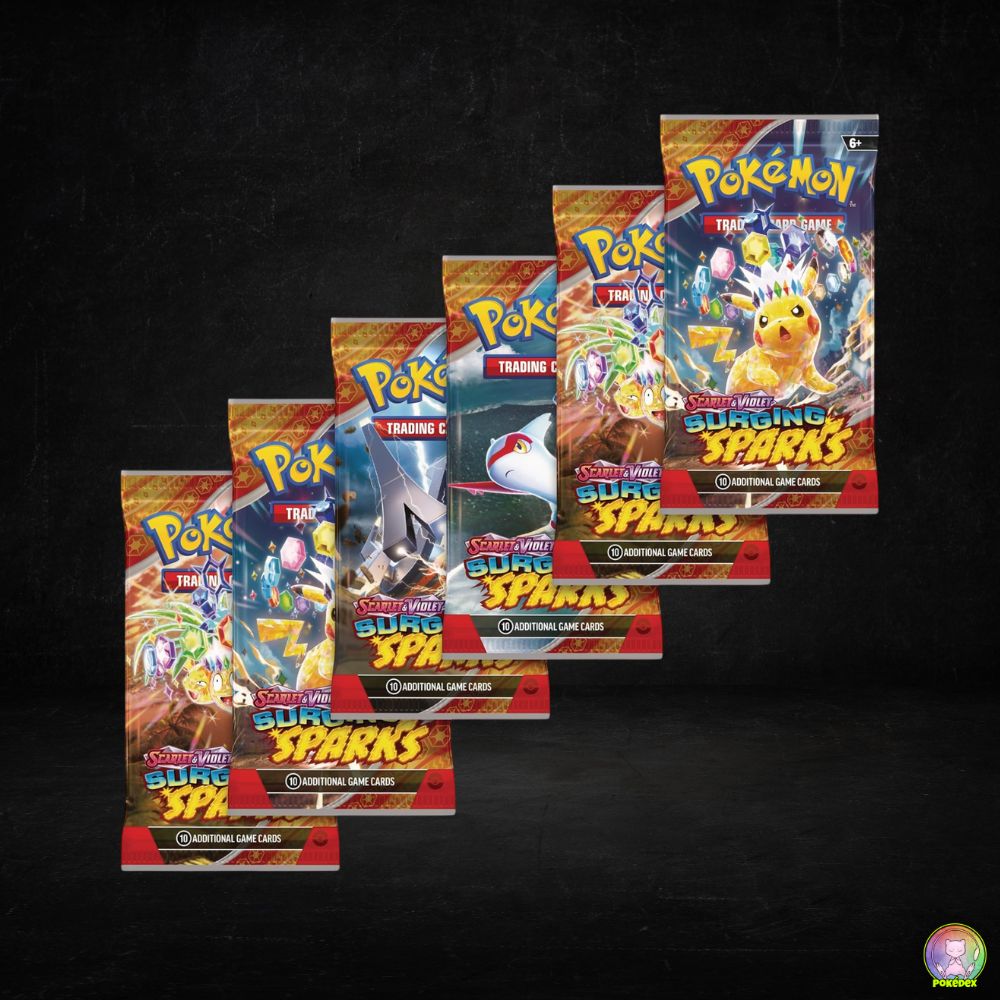 Pokmon TCG: Scarlet & Violet-Surging Sparks Booster Bundle (6 Packs) Pokdex Pokmon TCG: Scarlet & Violet-Surging Sparks Booster Bundle (6 Packs) Pokdex