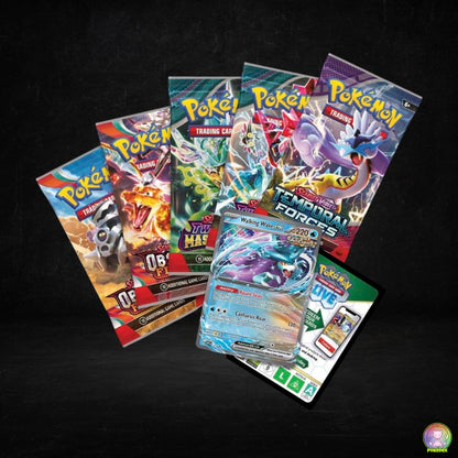 Pokémon TCG: Paradox Clash Tin | Walking Wake ex/Iron Leaves ex