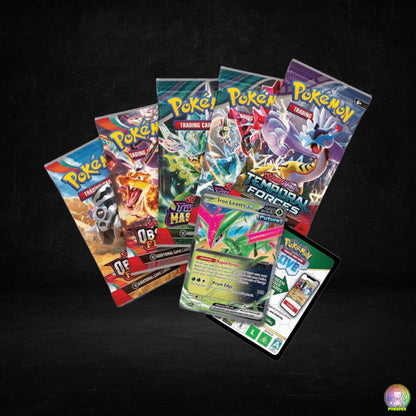 Pokémon TCG: Paradox Clash Tin | Walking Wake ex/Iron Leaves ex