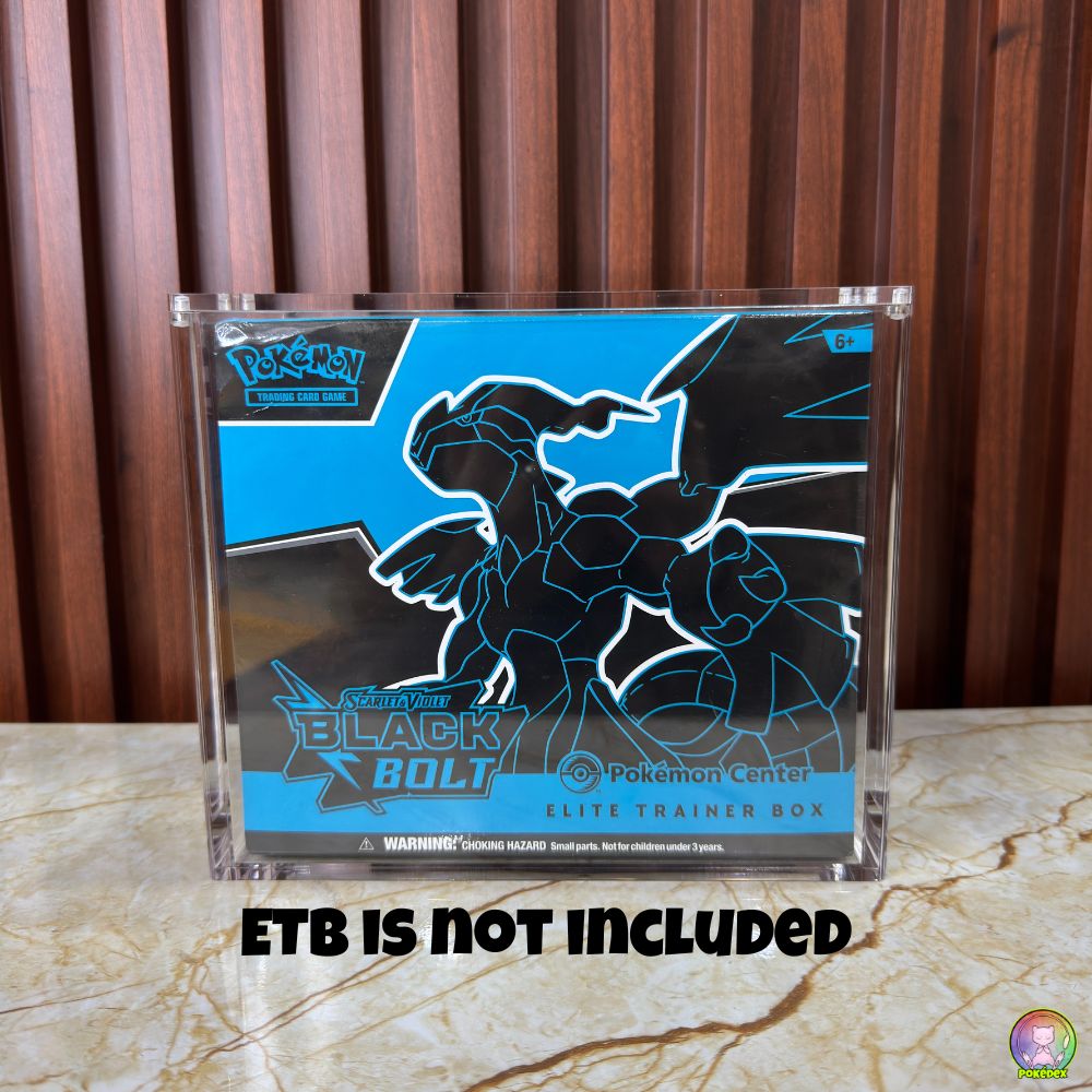 Pokedex TCG Acrylic Display Cases | Booster Box & ETB