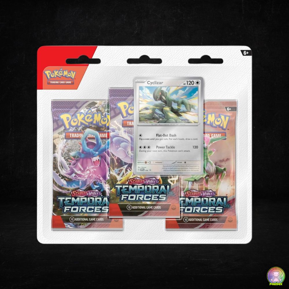 Pokémon TCG: Scarlet & Violet - Temporal Forces 3 Booster Packs | 3 Pack Blister