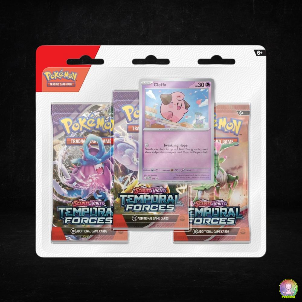 Pokémon TCG: Scarlet & Violet - Temporal Forces 3 Booster Packs | 3 Pack Blister