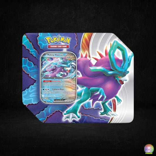 Pokémon TCG: Paradox Clash Tin | Walking Wake ex/Iron Leaves ex
