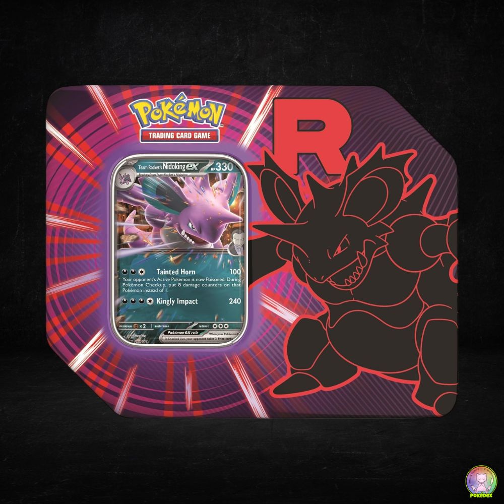 Pokémon TCG: Team Rocket Tin | Team Rocket's Mewtwo ex / Nidoking ex / Persian ex