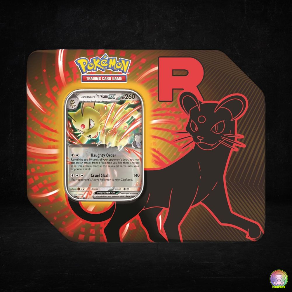 Pokmon TCG: Team Rocket Tin | Team Rocket's Mewtwo ex / Nidoking ex / Pokdex Pokmon TCG: Team Rocket Tin | Team Rocket's Mewtwo ex / Nidoking ex / Pokdex