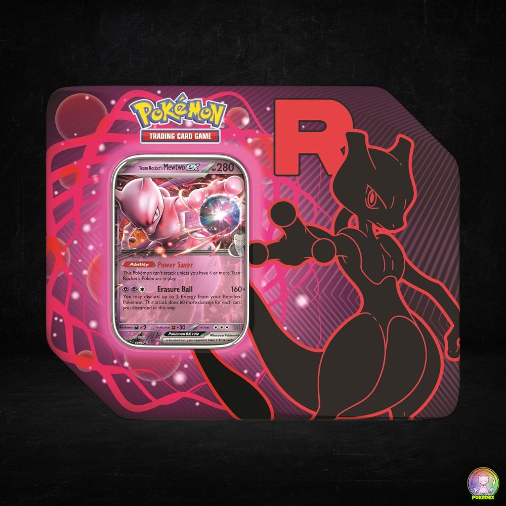 Pokémon TCG: Team Rocket Tin | Team Rocket's Mewtwo ex / Nidoking ex / Persian ex