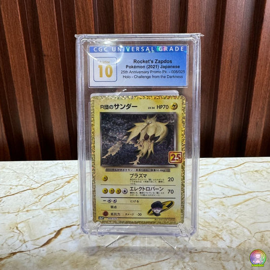 CGC 10 Pokémon Rocket's Zapdos 25th Anniversary Japanese | Graded Slab