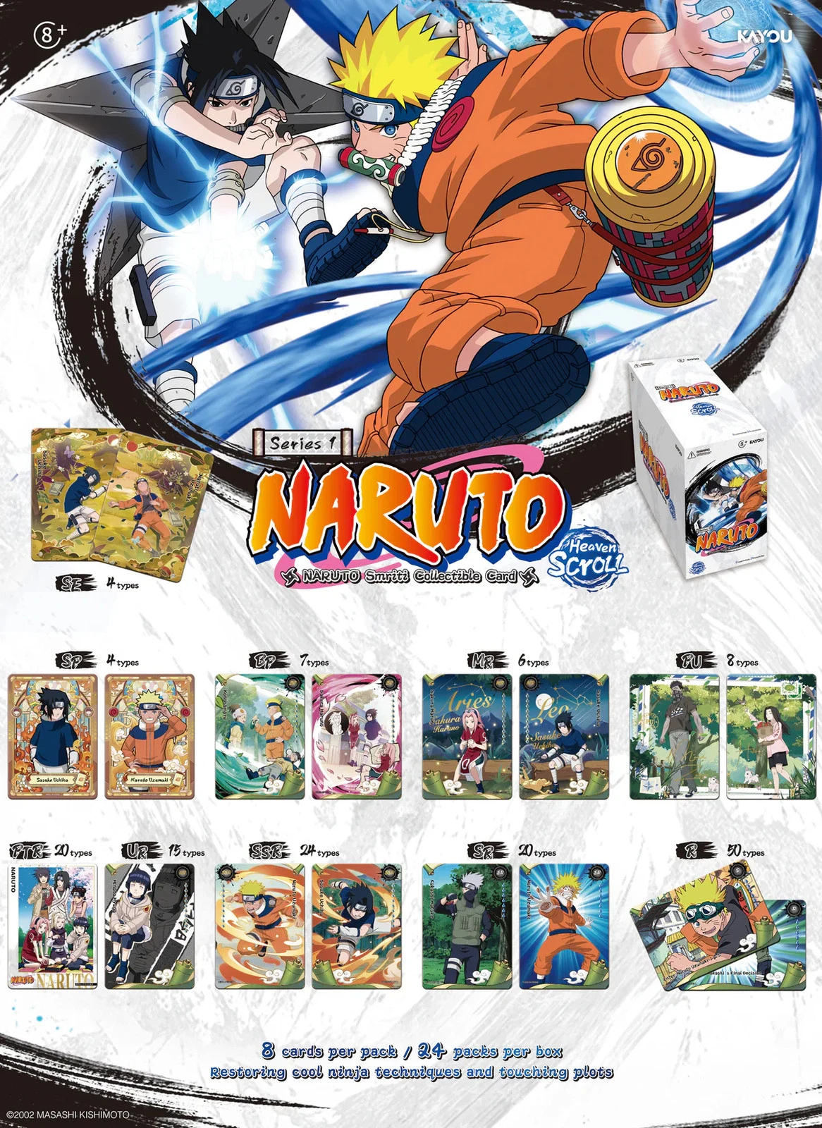 Naruto Kayou Smriti Heaven Scroll Display Box (English Version) | Series 1